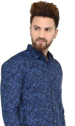 Casual Dark Blue Shirt-shopifylearningstore