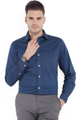 Formal Blue Shirt-shopifylearningstore